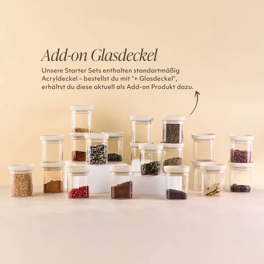 Gewürzschrank Set | Eckig +Glasdeckel - Image 4